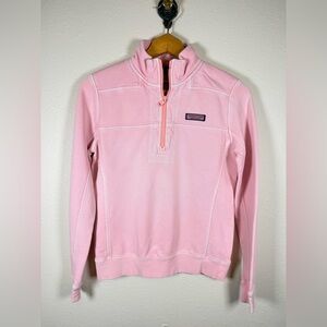 Vineyard Vines Women’s Pink 1/4 Zip Long Sleeve Sweatshirt XXS